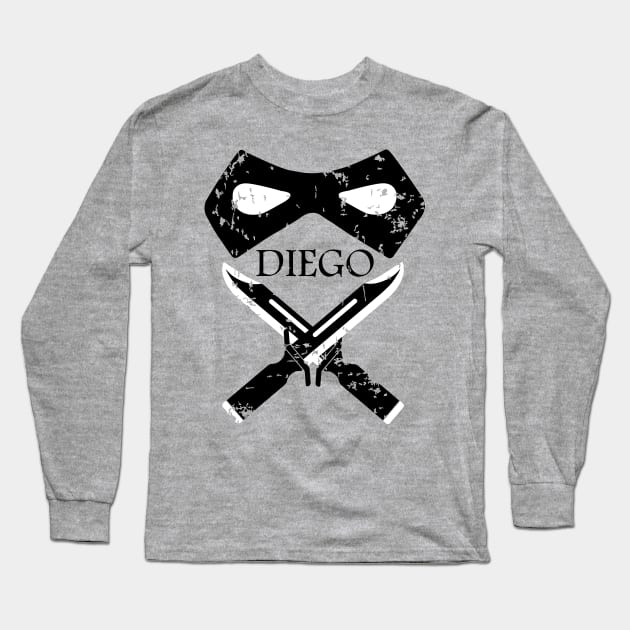 Diego Hargreeves - Number 2 Long Sleeve T-Shirt by slice_of_pizzo